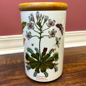 Portmeirion Botanic Garden Canister w/ lid Venus’s Fly Trap Dionaea Muscipula
